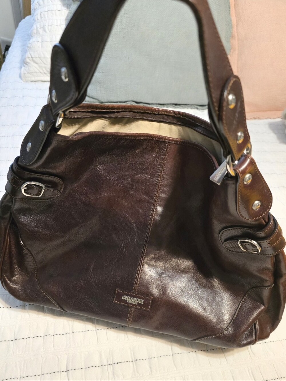 Large Chiarugi Leather Bag